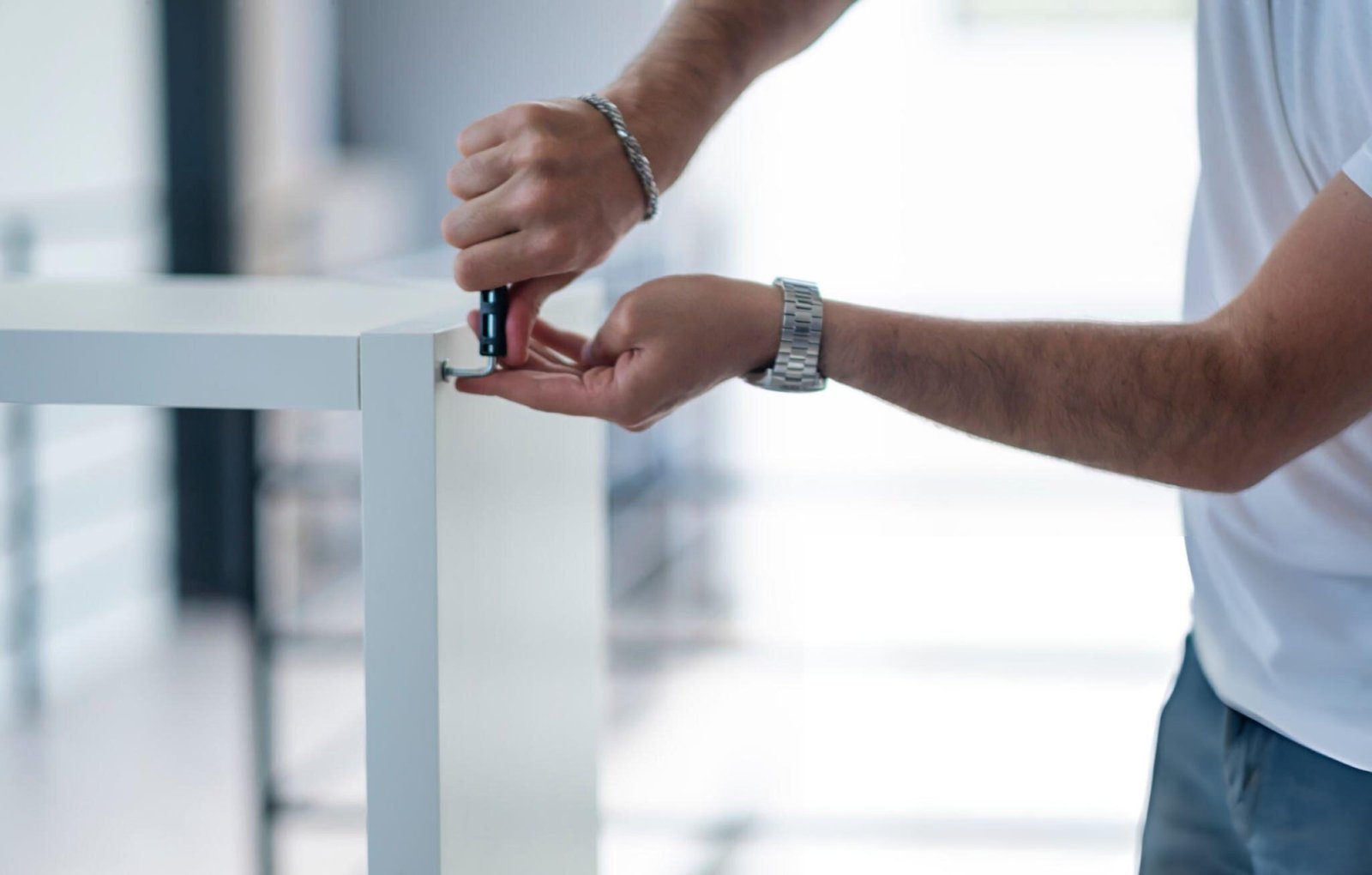 assembling furniture